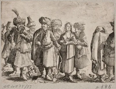 Mænd og kvinder i orientalske dragter