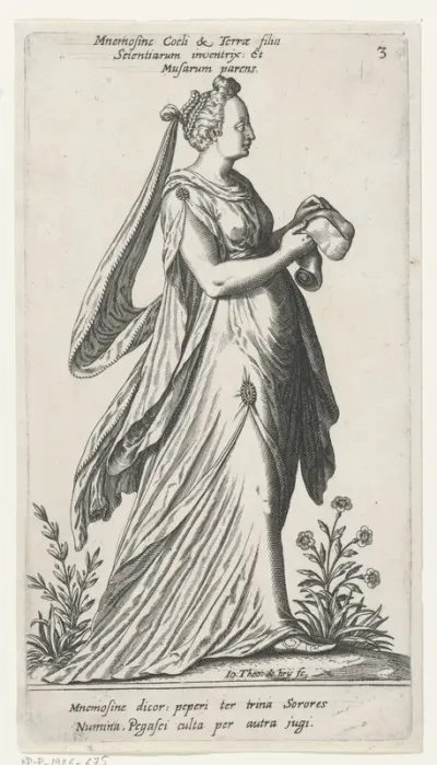 Mnemosyne, de moeder der Muzen