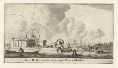 Moddermolen en modderschuiten