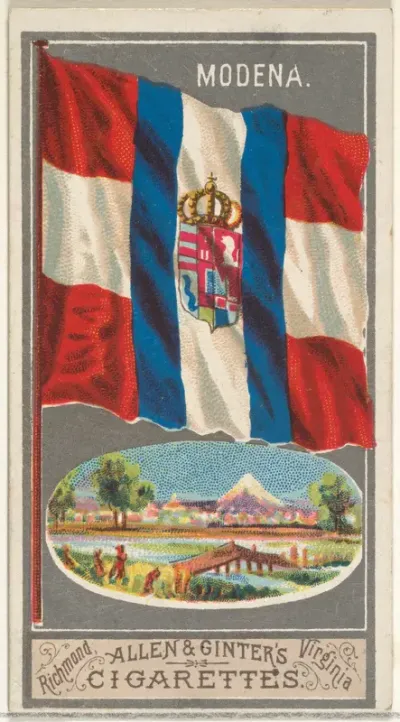 Modena, from the City Flags series (N6) for Allen & Ginter Cigarettes Brands