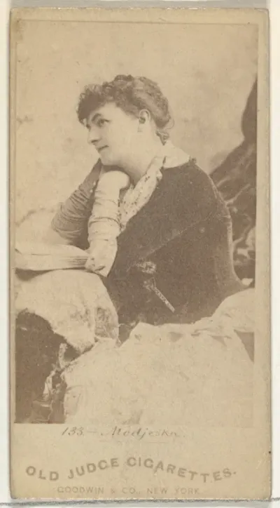 Modjeska, from the Actors and Actresses series (N171) for Old Judge Cigarettes