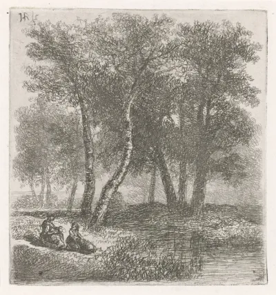 Moeder en kind aan de waterkant