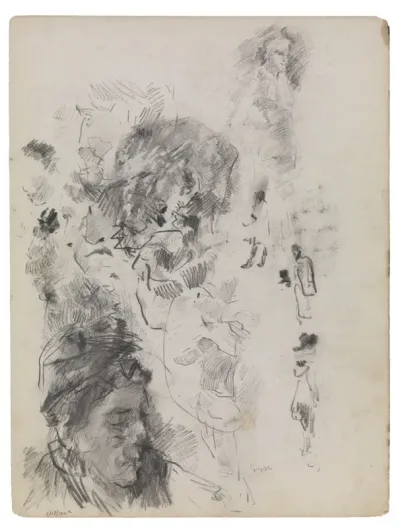 Moeder van Ensor en silhouetten