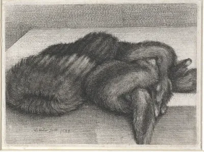 Mof en stola van bont