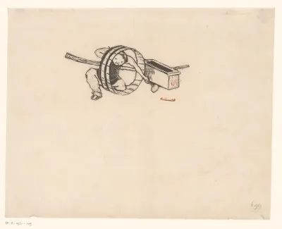 Mogelijk een inktpot van een Japanse man met ton