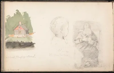 Mökki, Karl Vermer Rosenström, Vanha nainen