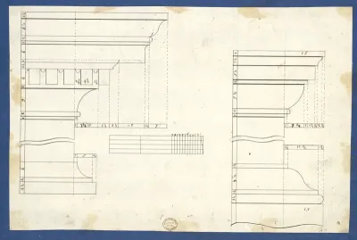 Moldings for Bookcases, from Chippendale Drawings, Vol. II