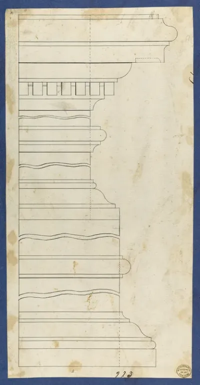 Moldings for Desk and Bookcase, from Chippendale Drawings, Vol. II