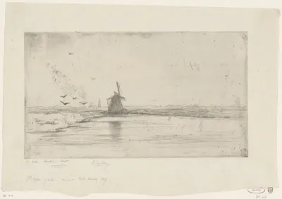 Molen aan een kanaal