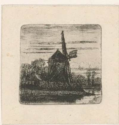 Molen aan een rivier