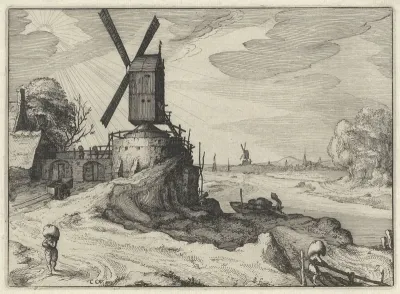 Molen bij een rivier