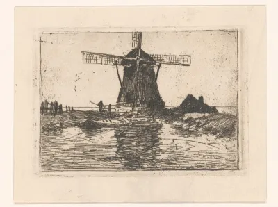 Molen bij een vaart
