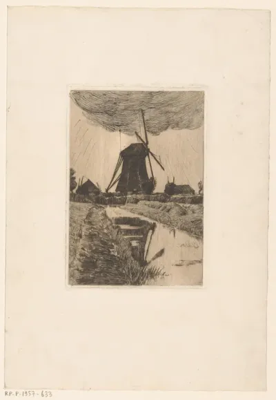 Molen bij een vaart