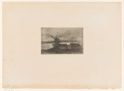 Molen en enkele huizen