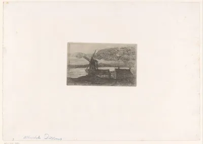 Molen en enkele huizen