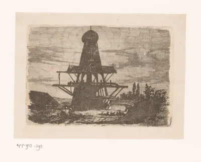 Molen in een landschap