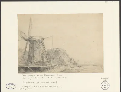 Molen in een landschap
