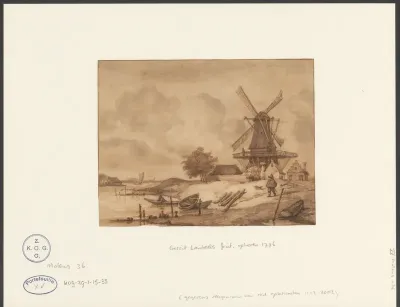 Molen langs een rivier