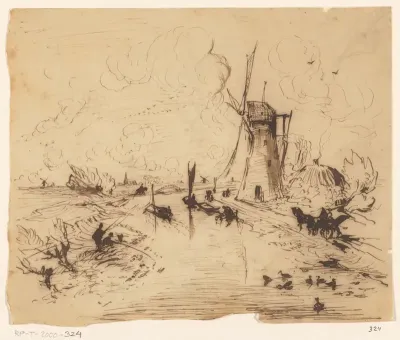 Molen langs een vaart