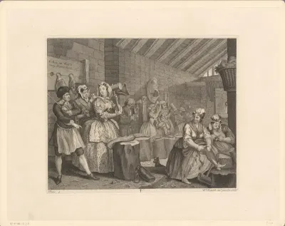 Moll Hackabout slaat hennep in Bridewell Prison