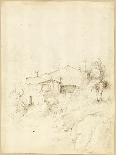 Monastery on the Slope of a Rocky Hill