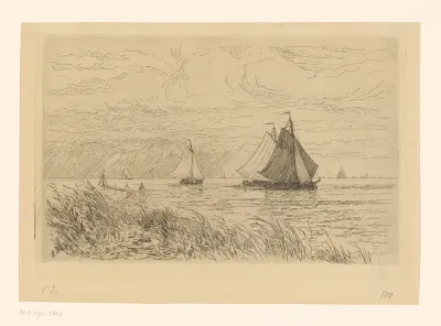 Monding van de Vecht in de Zuiderzee