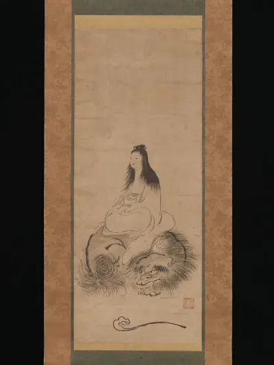 Monju on a Lion