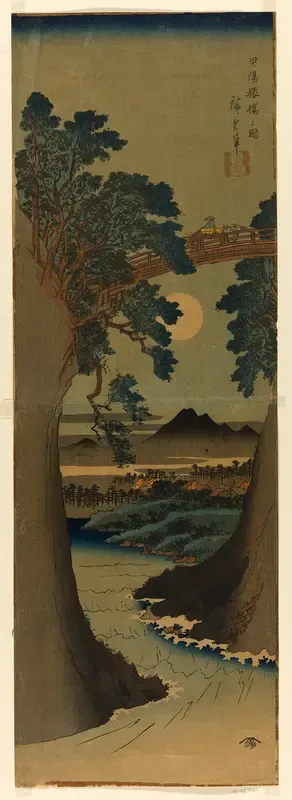 Monkey Bridge in Kai Province (Koyo Saruhashi no zu)
