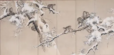 Monkeys in Pine Trees