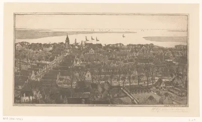 Monnickendam, gezien vanaf de toren van de Grote Kerk