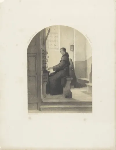 Monnik aan het orgel