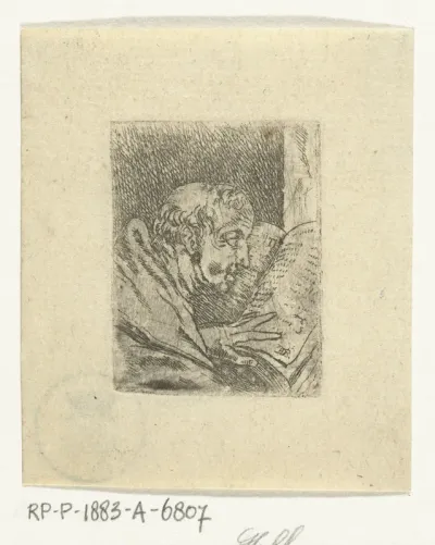 Monnik leest bijbel