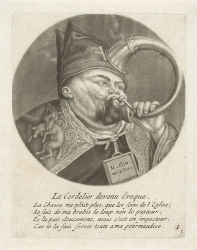 Monnik met een mijter