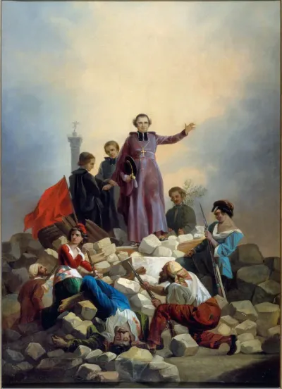 Monseigneur Affre sur la barricade, faubourg Saint-Antoine le 26 juin 1848