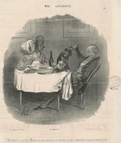 Monsieur a sa bête, Madame son animal...