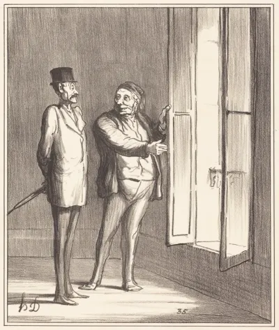 Monsieur sera très bien ici...