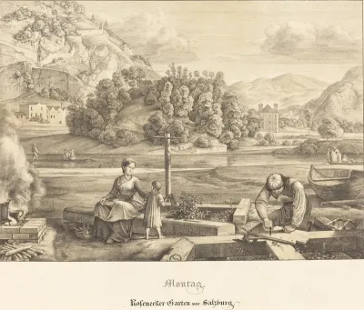 Montag - Rosenecker Garten vor Salzburg (Monday - Rosenecker Garden near Salzburg)