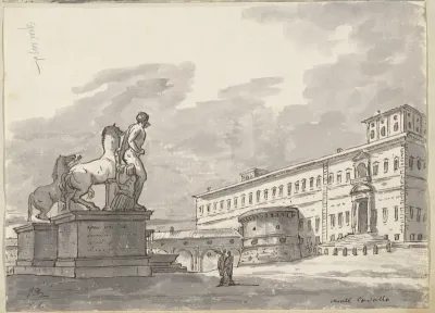 Monte Cavallo, with the Horse Tamers