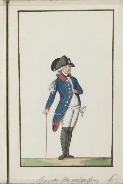 Montering van de Amsterdamse waardgelders, ca. 1785