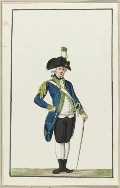 Montering van de Haarlemse bombardiers, ca. 1787