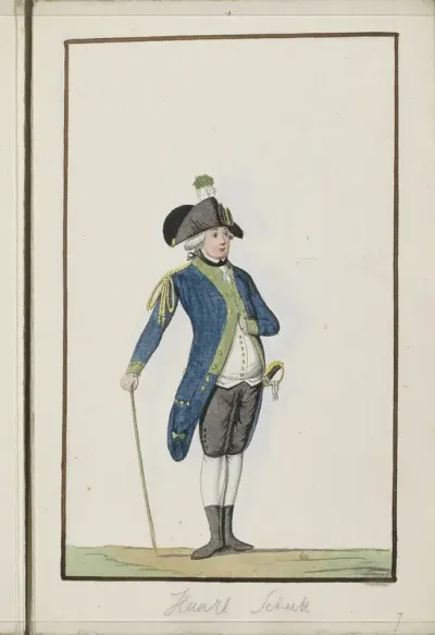 Montering van de Haarlemse schutterij, ca. 1785