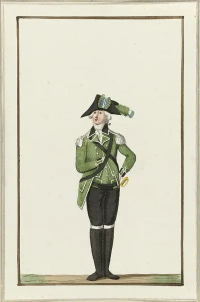Montering van de jagers van Kampen, ca. 1787