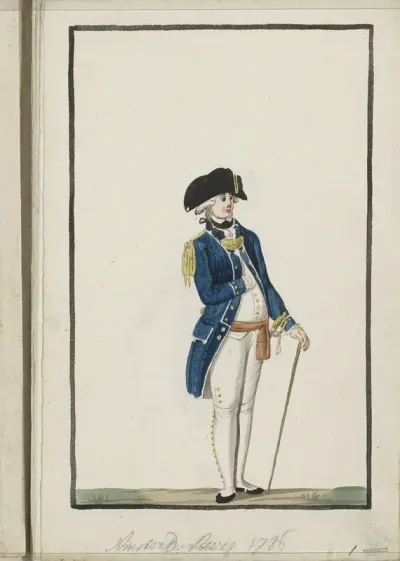 Montering van de schutterij van Amsterdam, 1786