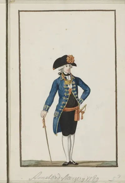 Montering van de schutterij van Amsterdam, 1789