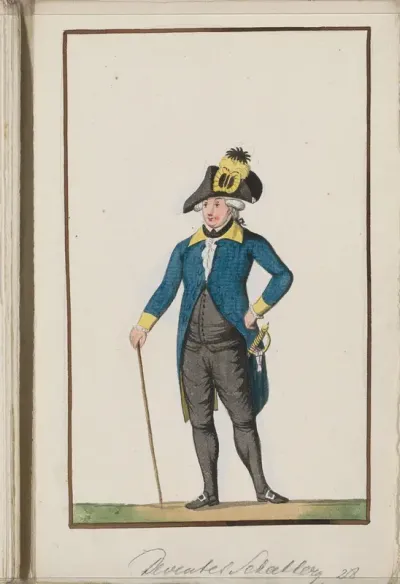 Montering van de schutterij van Deventer, ca. 1785