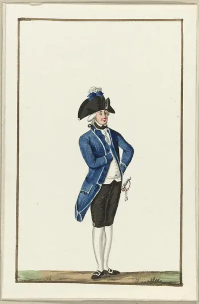 Montering van de schutterij van Westzaandam, ca. 1787