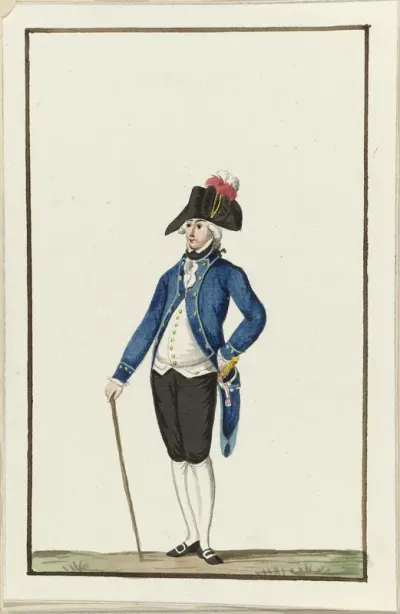 Montering van de schutterij van Zaandijk, ca. 1787