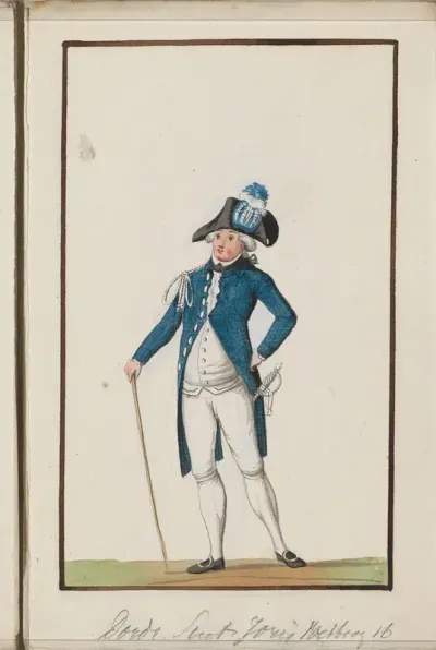 Montering van de Sint-Joris of voetboogschutters van Dordrecht, ca. 1785