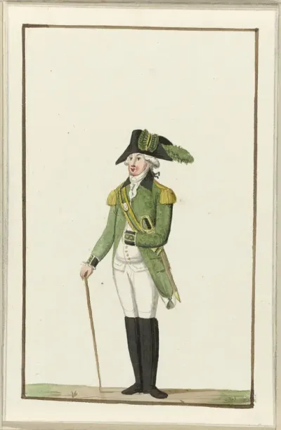 Montering van de Utrechtse scherpschutters, ca. 1787