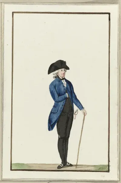 Montering van het exercitiegenootschap van Zwolle, ca. 1787